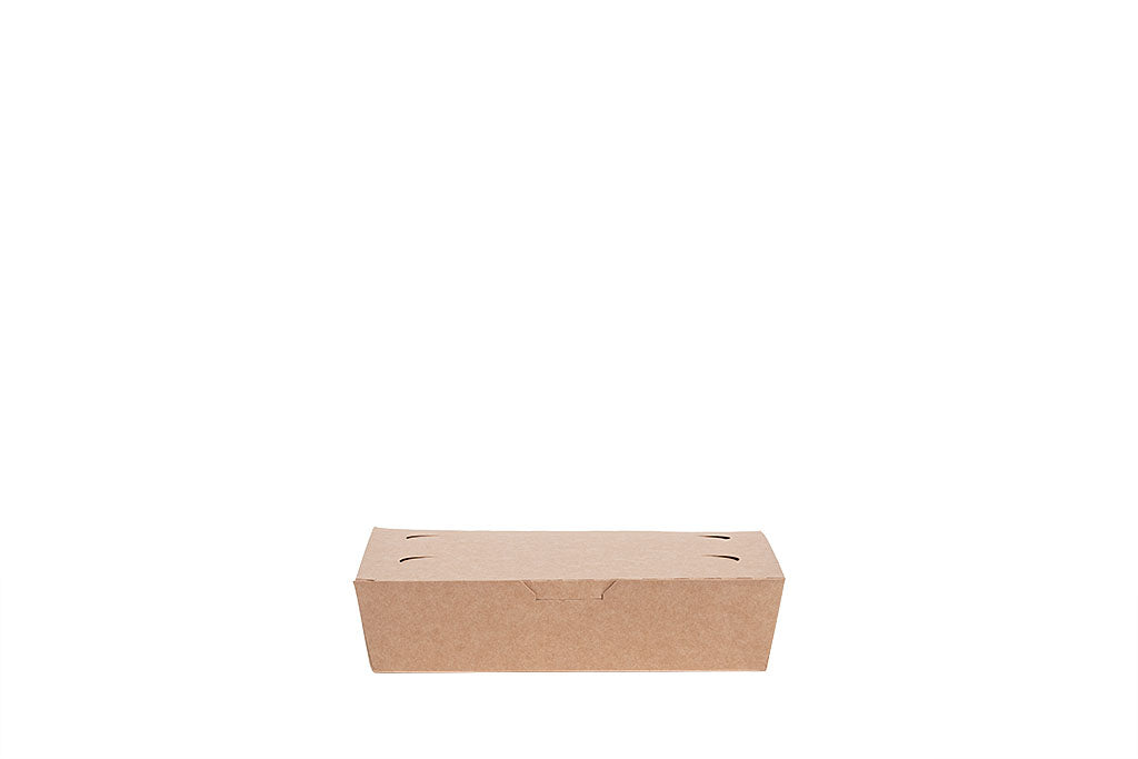 Mealbox, Menübox, "All Natural", Kraft-Papier, braun, ohne Kunststoff, fettdicht, 1000ml, 200 x 140 x 50 mm